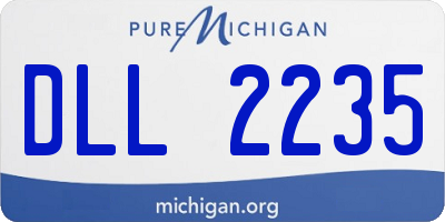 MI license plate DLL2235