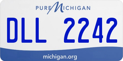 MI license plate DLL2242