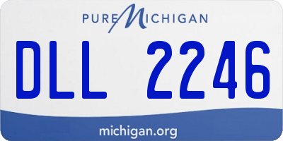 MI license plate DLL2246