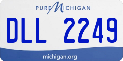 MI license plate DLL2249