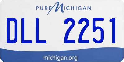 MI license plate DLL2251