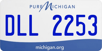 MI license plate DLL2253