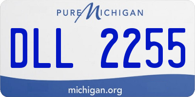MI license plate DLL2255