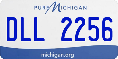MI license plate DLL2256