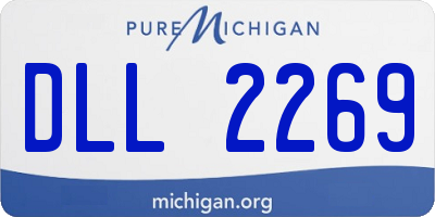 MI license plate DLL2269