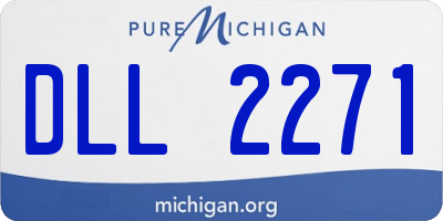 MI license plate DLL2271