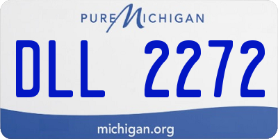 MI license plate DLL2272