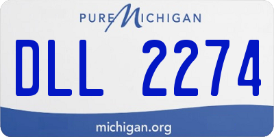 MI license plate DLL2274