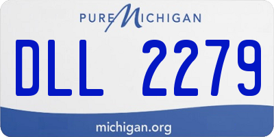 MI license plate DLL2279