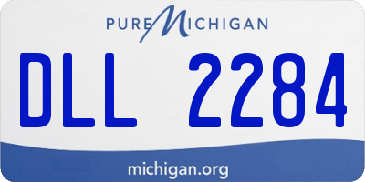 MI license plate DLL2284