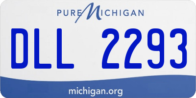 MI license plate DLL2293