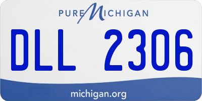 MI license plate DLL2306