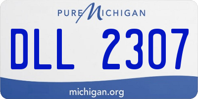 MI license plate DLL2307