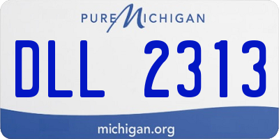 MI license plate DLL2313