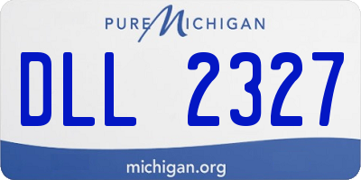 MI license plate DLL2327