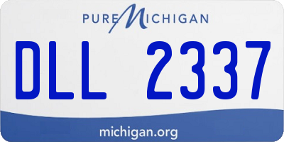 MI license plate DLL2337