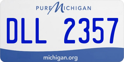 MI license plate DLL2357