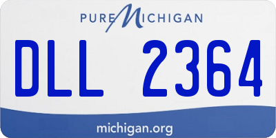 MI license plate DLL2364