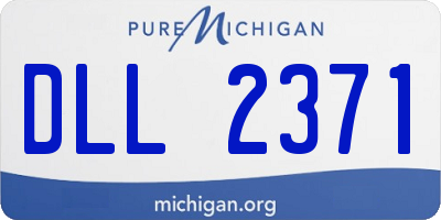 MI license plate DLL2371