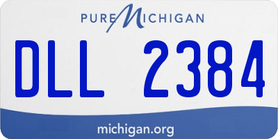 MI license plate DLL2384