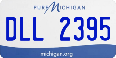 MI license plate DLL2395