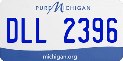 MI license plate DLL2396