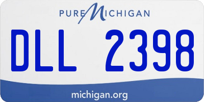 MI license plate DLL2398
