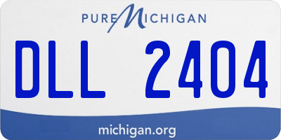 MI license plate DLL2404