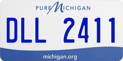 MI license plate DLL2411