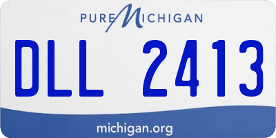 MI license plate DLL2413