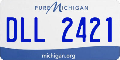 MI license plate DLL2421