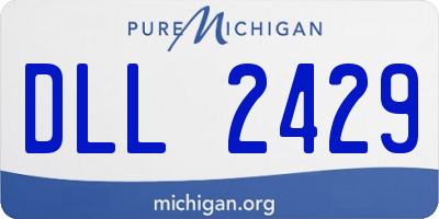 MI license plate DLL2429