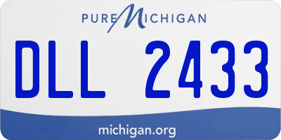 MI license plate DLL2433