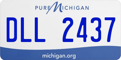 MI license plate DLL2437