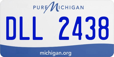 MI license plate DLL2438