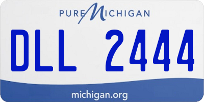 MI license plate DLL2444
