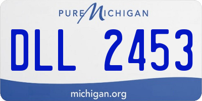 MI license plate DLL2453