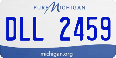 MI license plate DLL2459