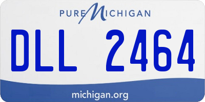 MI license plate DLL2464