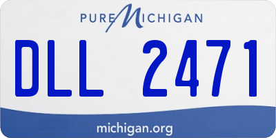 MI license plate DLL2471
