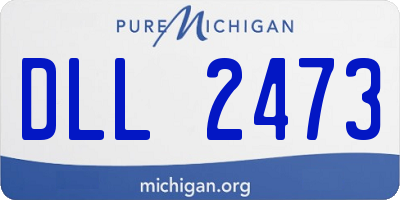 MI license plate DLL2473