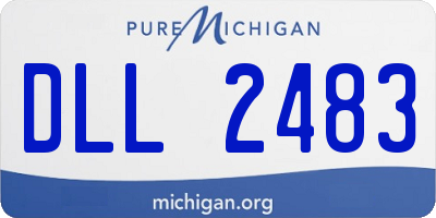 MI license plate DLL2483