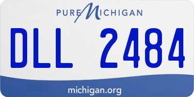 MI license plate DLL2484
