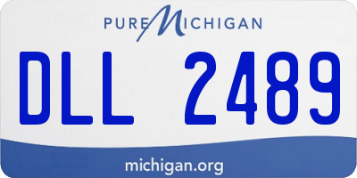 MI license plate DLL2489