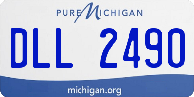 MI license plate DLL2490