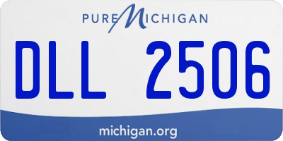 MI license plate DLL2506