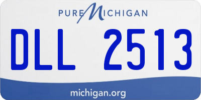 MI license plate DLL2513