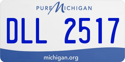 MI license plate DLL2517