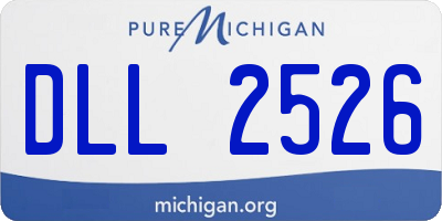 MI license plate DLL2526