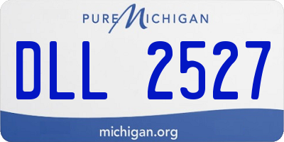 MI license plate DLL2527